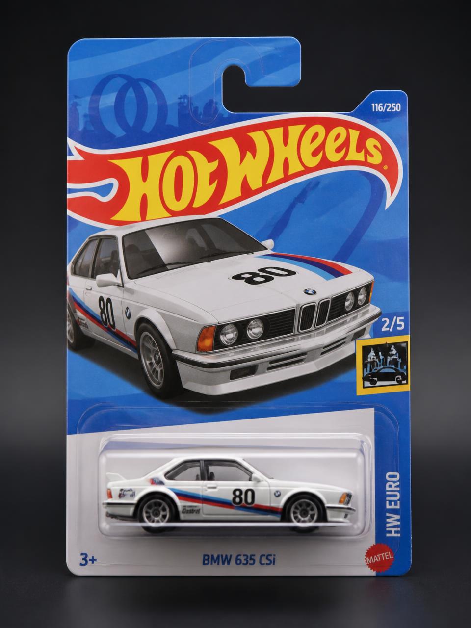 BMW 635 CSi kartında orijinal diecast model araba