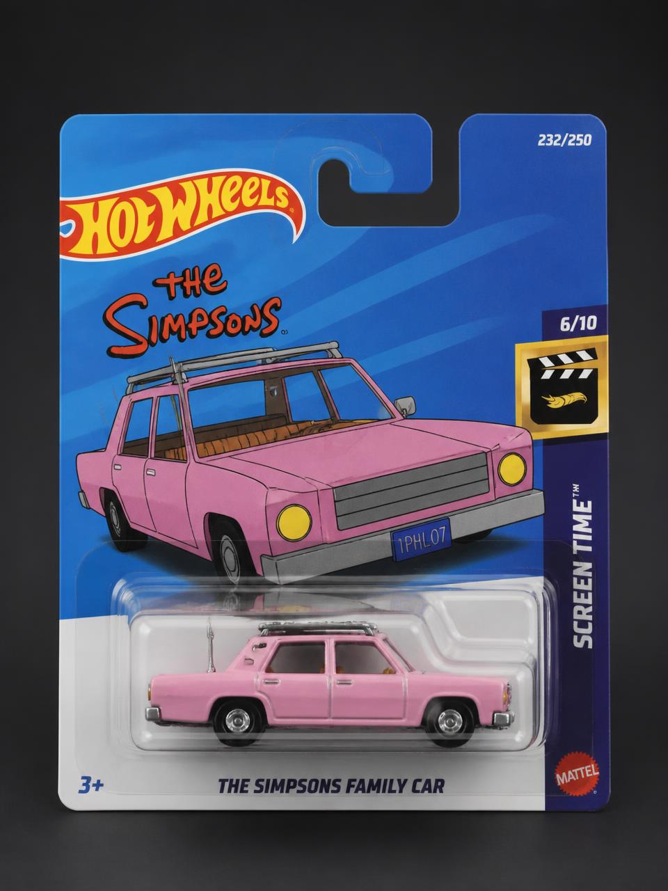 The Simpsons Family Car kartında orijinal diecast model araba