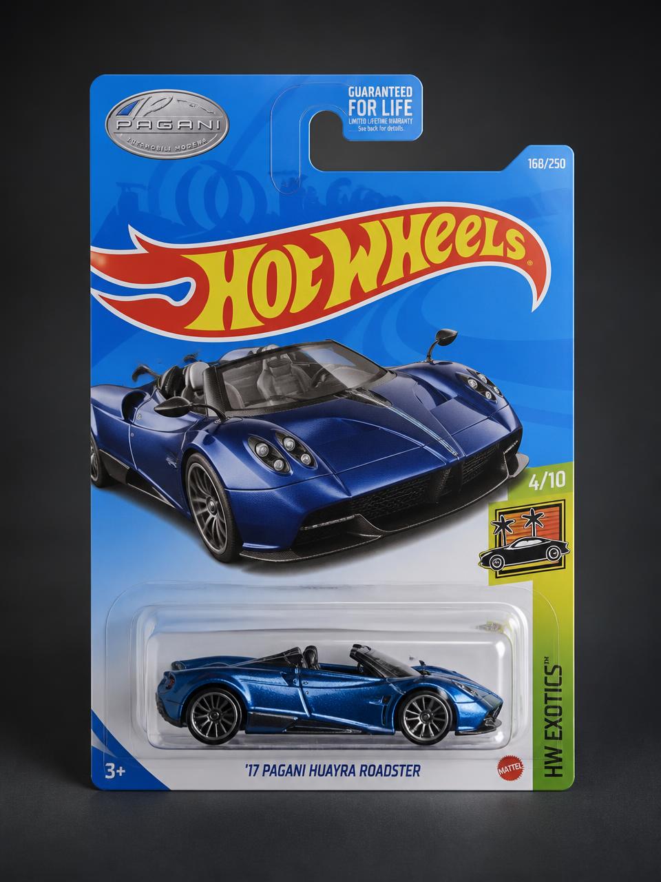 '17 Pagani Huayra Roadster kartında orijinal diecast model araba