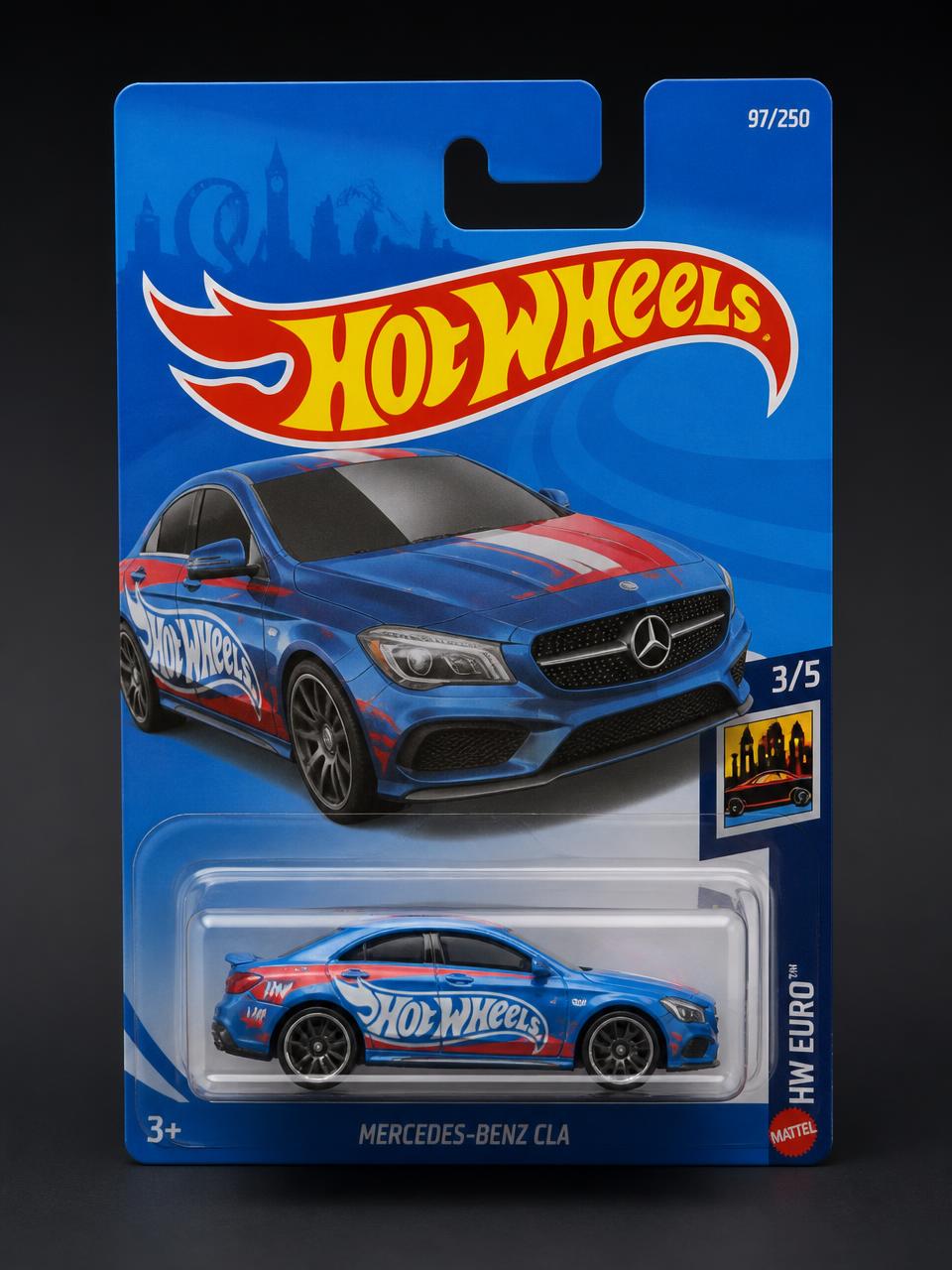Mercedes-Benz CLA HW kartında orijinal diecast model araba