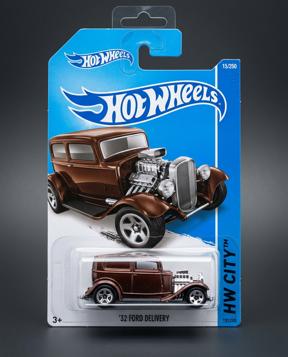 '32 Ford Delivery kartında orijinal diecast model araba