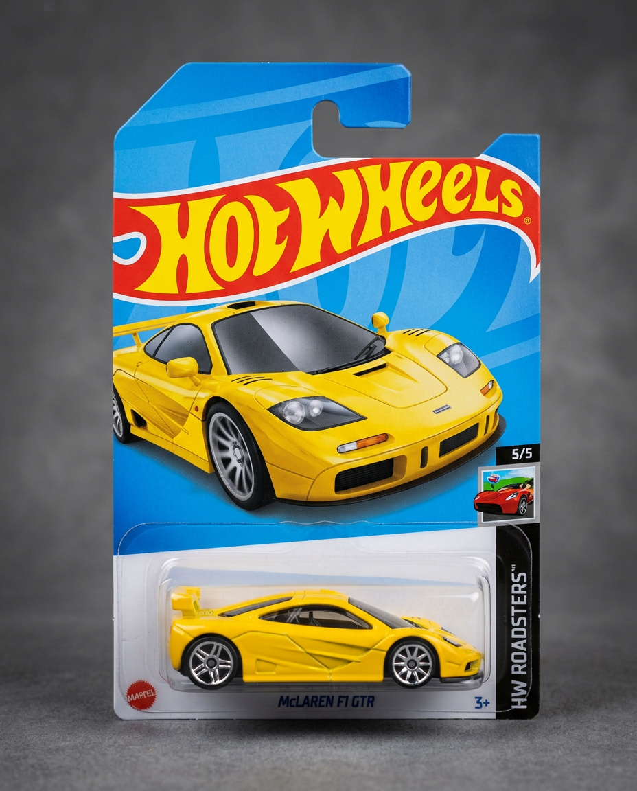 Sarı Speedster kartında orijinal diecast model araba