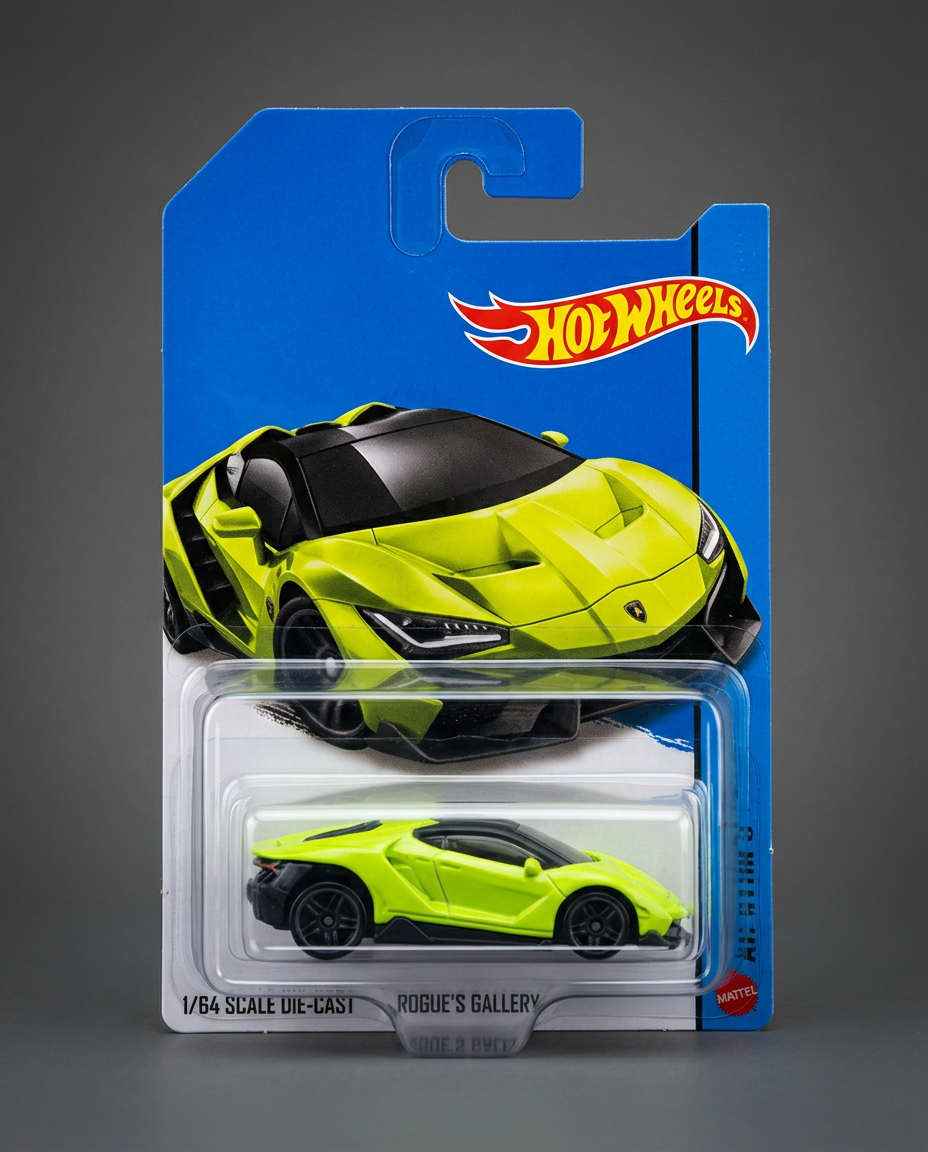 Neon Yeşil Tuner kartında orijinal diecast model araba